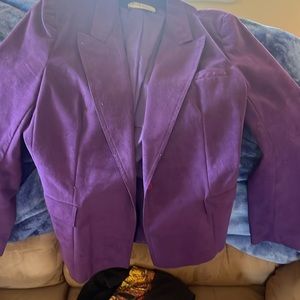 Purple suede women’s jacket